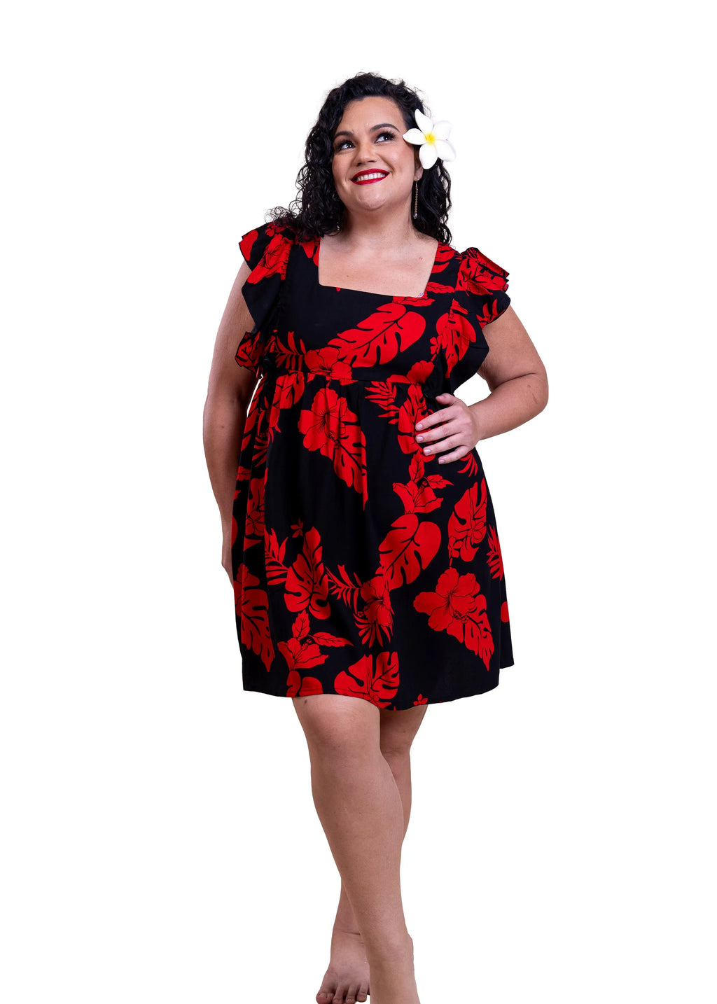 Robe Hokulani courte femme polynésienne Bamboo Kultur