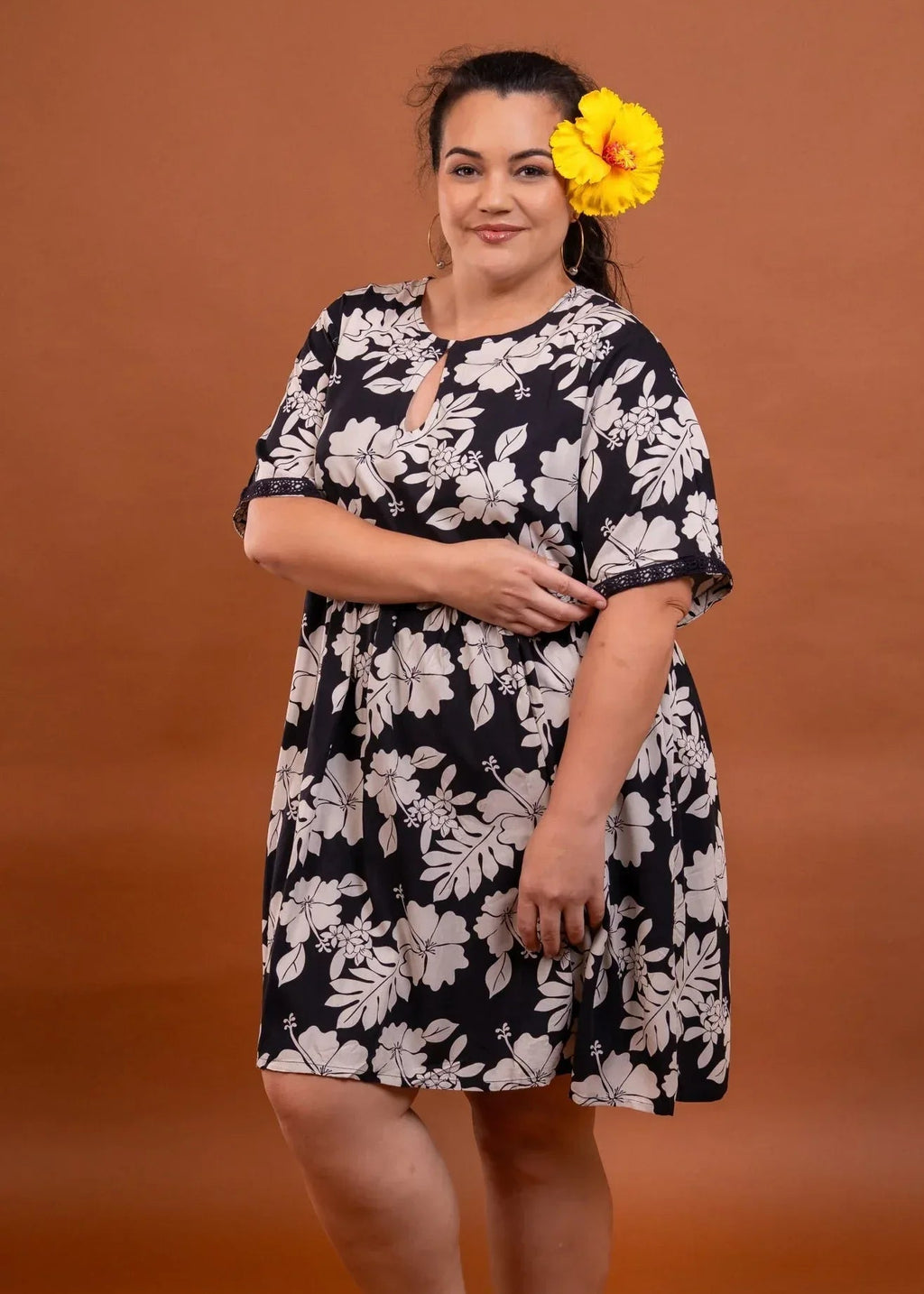 Robe Maia courte femme polynésienne Bamboo Kultur