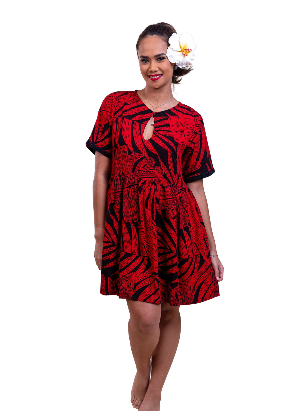 Robe Maia courte femme polynésienne Bamboo Kultur