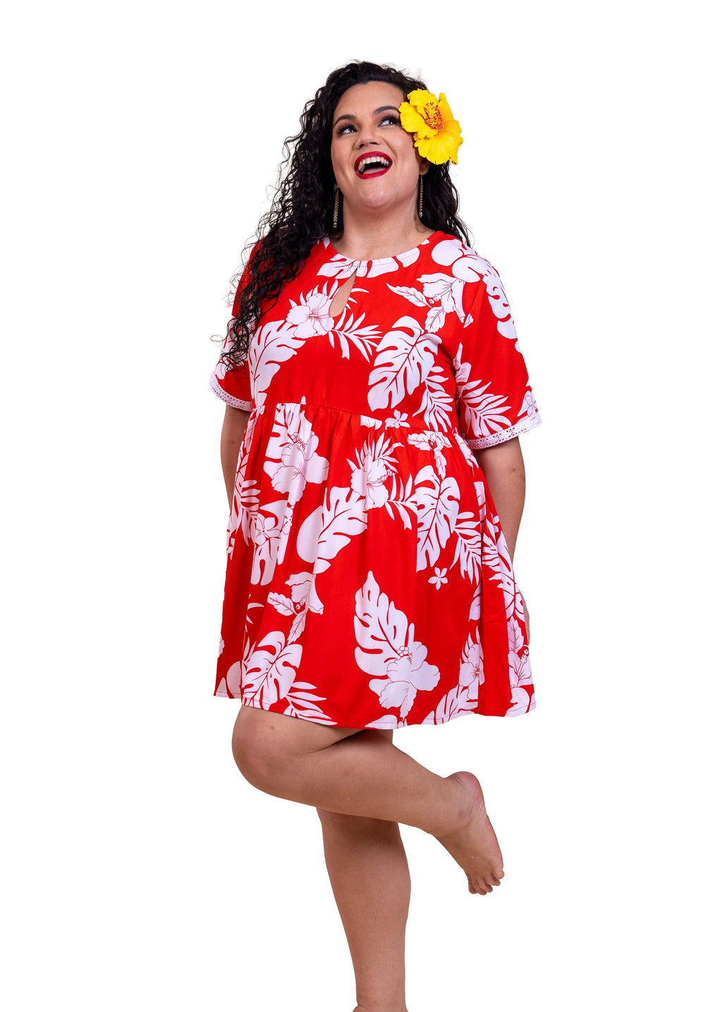 Robe Maia courte femme polynésienne Bamboo Kultur