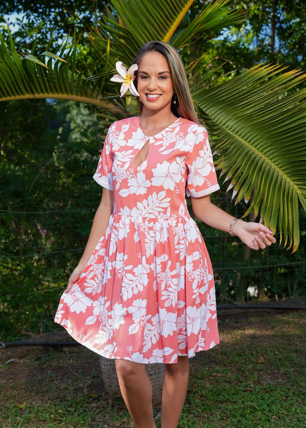 Robe Maia courte femme polynésienne Bamboo Kultur