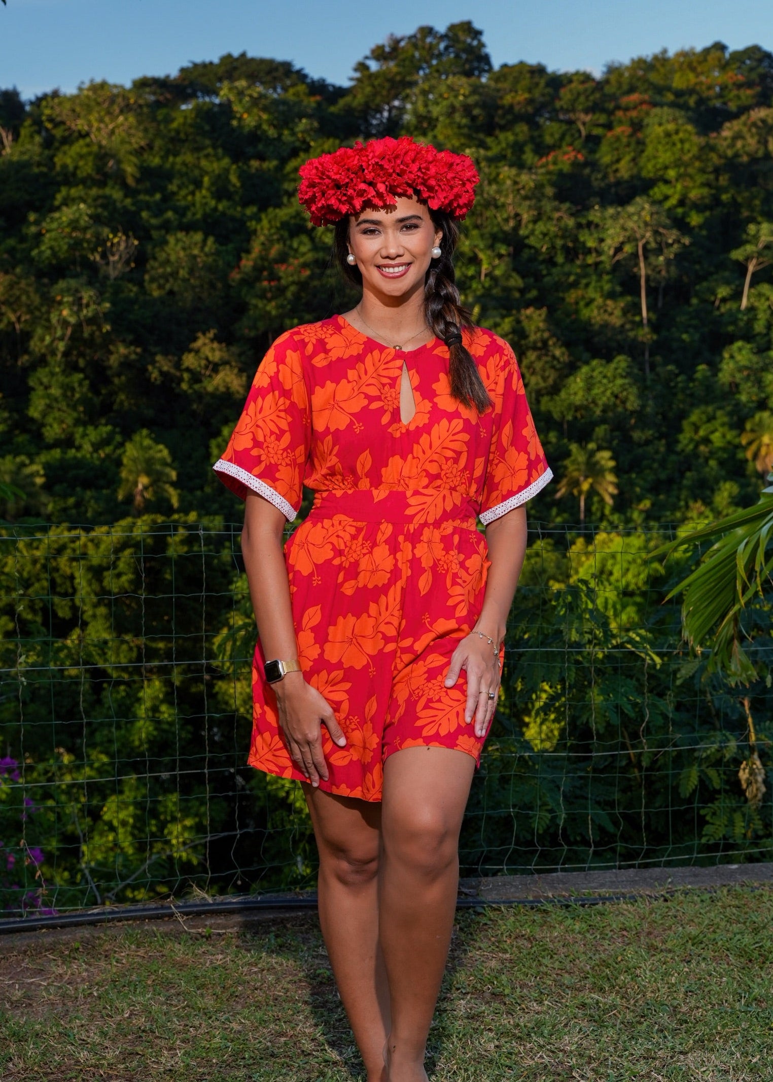 Combi-short Maia femme polynésienne Bamboo Kultur