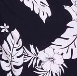 Noir blanc Hibiscus